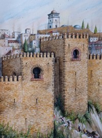 Puerta de Granada en la Torre de las Carniceria, Alhama de Granda c XV century